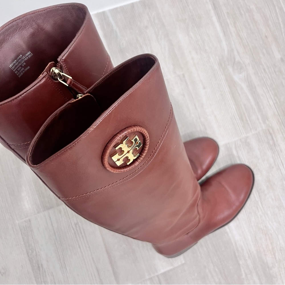 Tory Burch leather riding boots